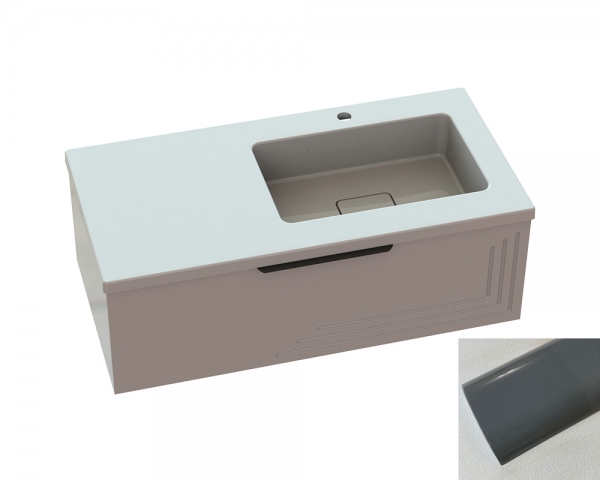 Тумба «Емілі» з умивальником «Арія» R