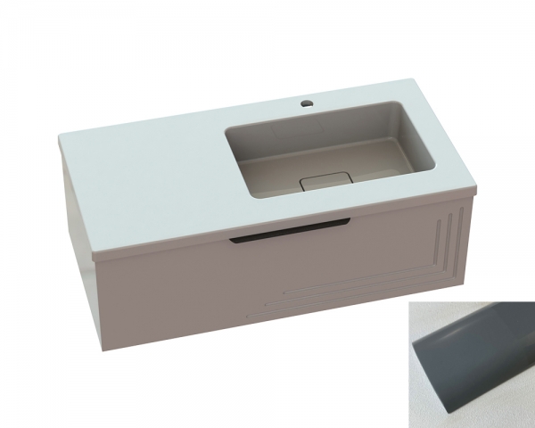 Тумба «Емілі» з умивальником «Арія» R