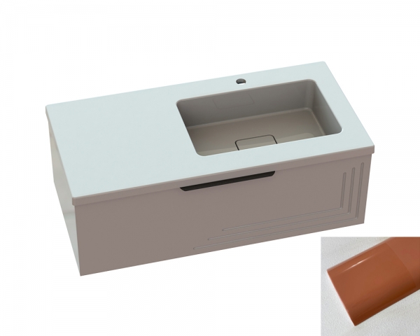 Тумба «Емілі» з умивальником «Арія» R