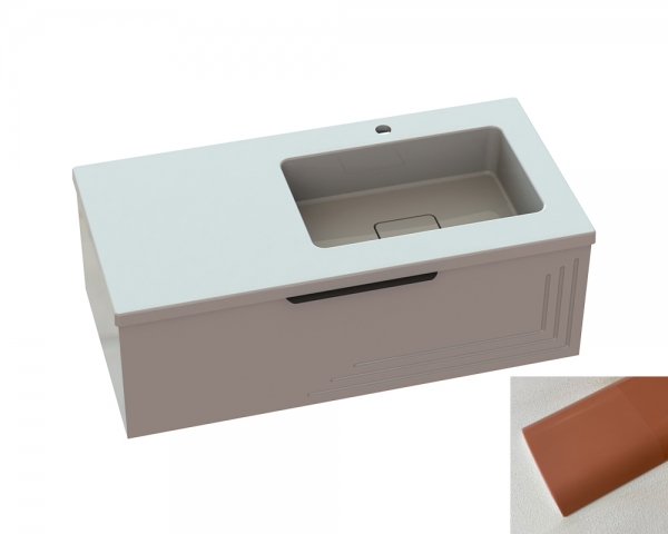 Тумба «Емілі» з умивальником «Арія» R