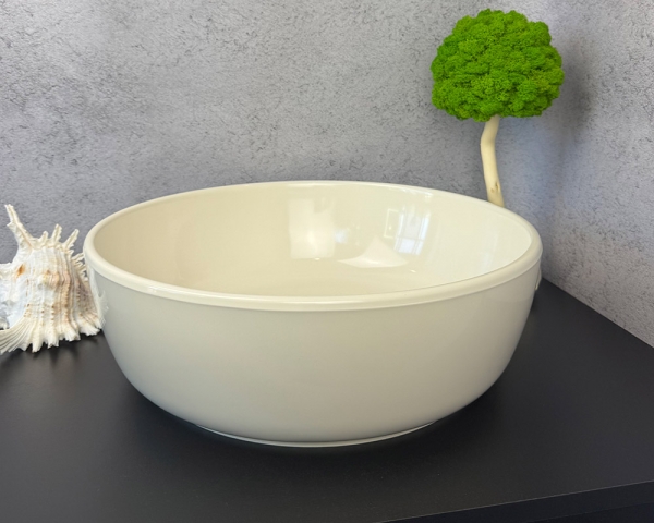 Умивальник «Сакура» Ваніль RAL1013 глянець