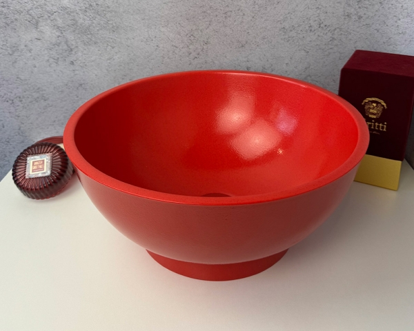 Умивальник «Селена» Червоний з глітером