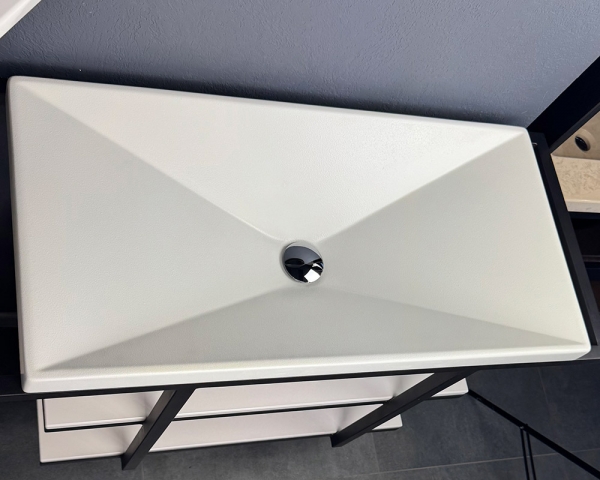 Умивальник «Вега» Білий шагрень