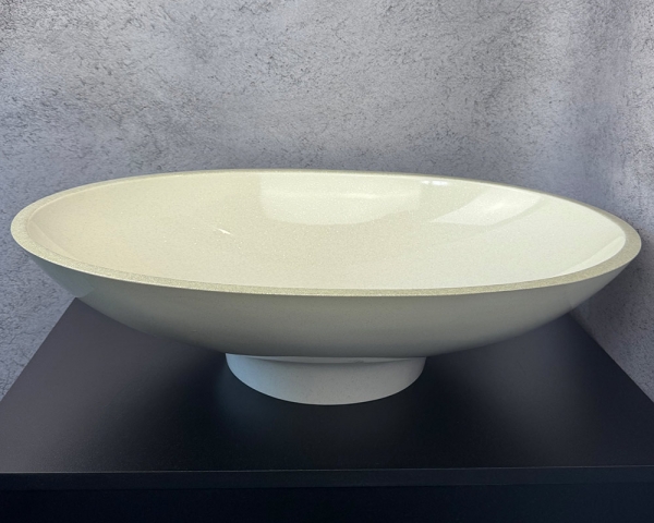 Умивальник «Ніка» у кольорі Іній з сріблястою облямівкою