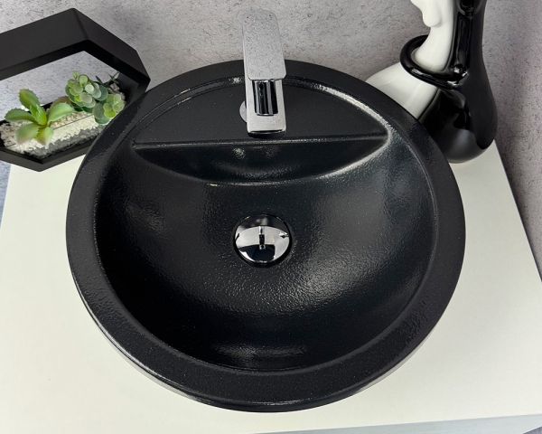 Умивальник «Терра» чорна шагрень