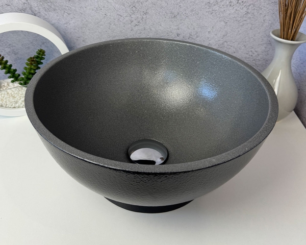 Умивальник «Селена» Чорно-сіра шагрень