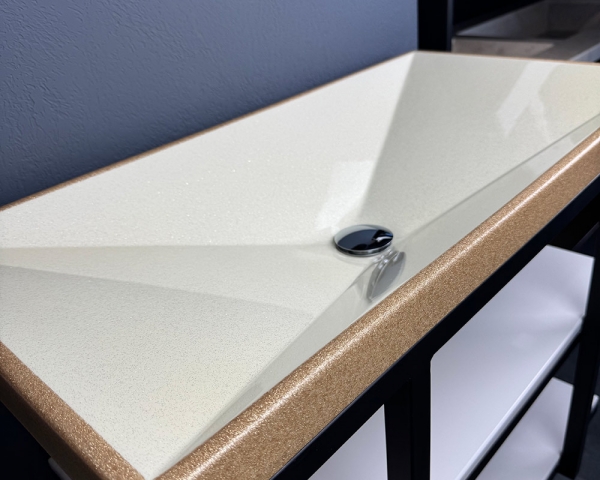 Умивальник «Вега» Іній з глітерною облямівкою