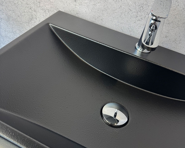 Умивальник «Гранд» чорний шагрень