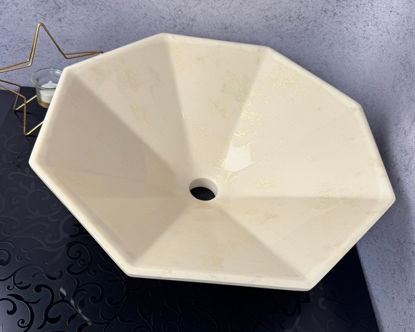 Умивальник «Сиріус»  Льняний глянець з висвітленим краєм