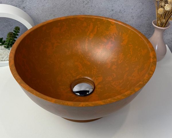 Умивальник «Селена» Теракот візерунок/шагрень