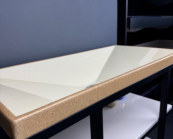 Умивальник «Вега» Іній з глітерною облямівкою