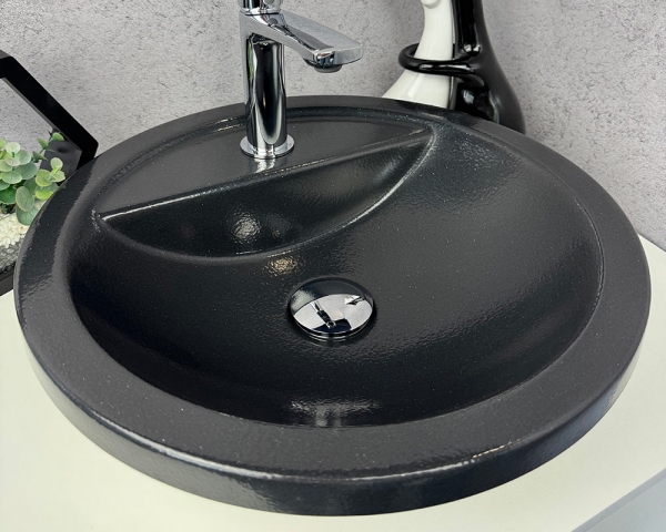 Умивальник «Терра» чорна шагрень