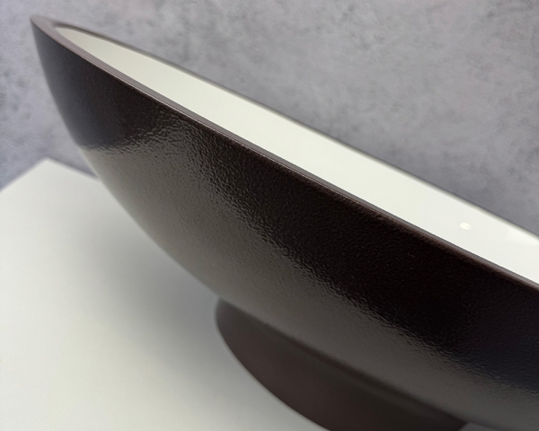 Умивальник «Ніка» Білий глянець/шоколад шагрень