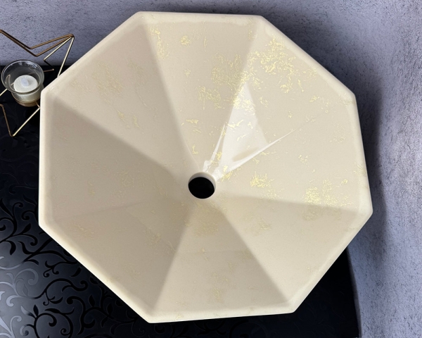 Умивальник «Сиріус»  Льняний глянець з висвітленим краєм