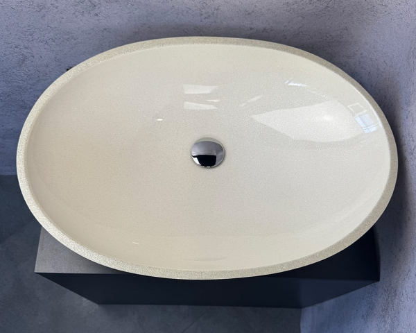 Умивальник «Ніка» у кольорі Іній з сріблястою облямівкою