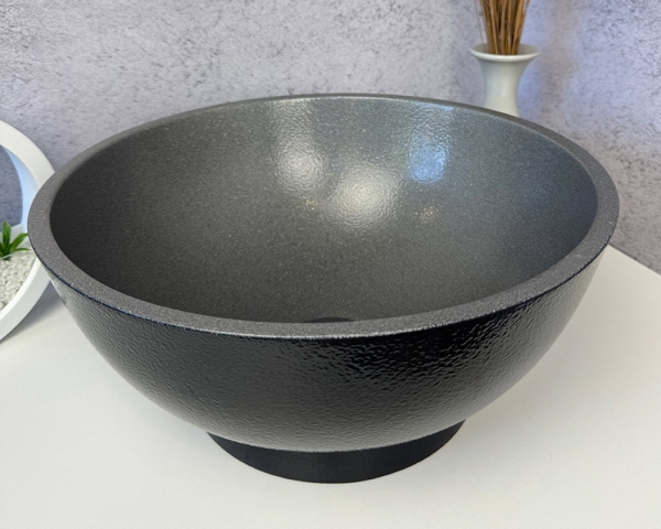 Умивальник «Селена» Чорно-сіра шагрень