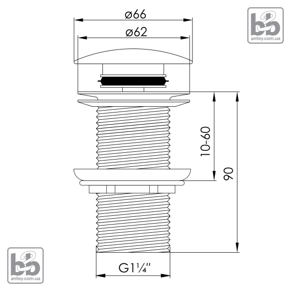 Донний клапан ''90-00-043''