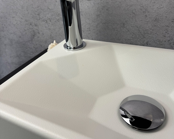 Умивальник «Меркурий» L Біла шагрень