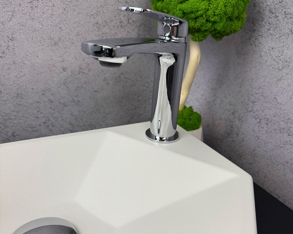 Умивальник «Тритон» R  Біла шагрень