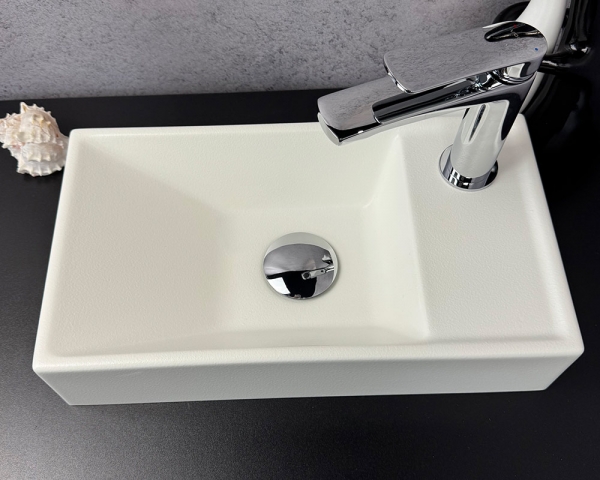  Умивальник «Естель» R Біла шагрень