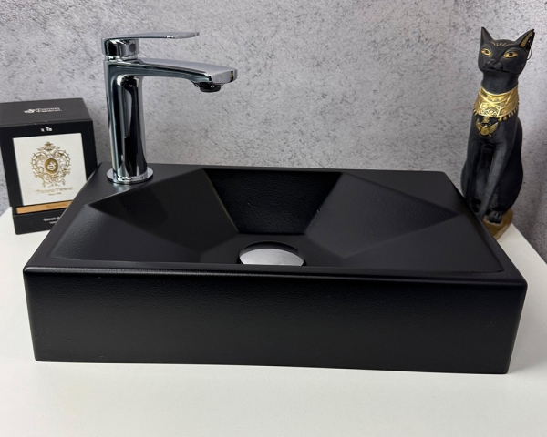 Умивальник «Меркурій» L Чорна шагрень