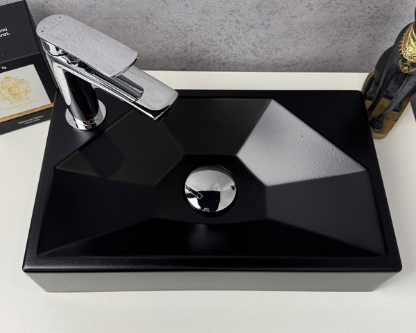 Умивальник «Меркурій» L Чорна шагрень