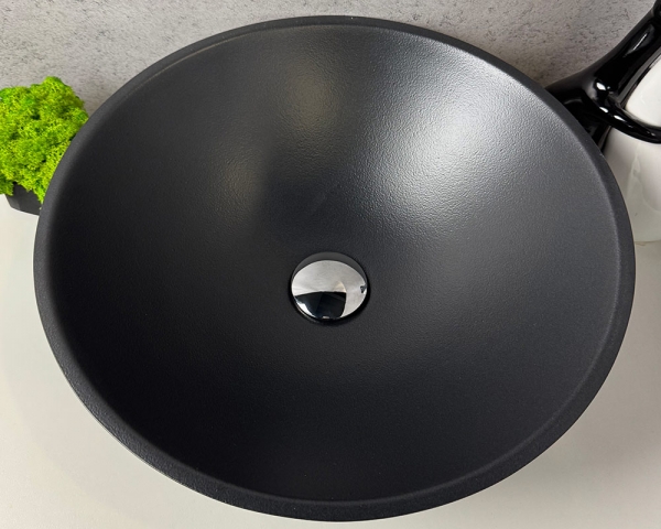 Умивальник «Камелія» Антрацит шагрень