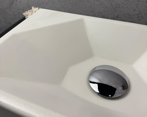 Умивальник «Меркурій» R Біла шагрень глянець