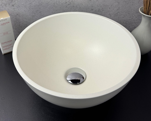 Умивальник «Селена» Біла шагрень з глітером