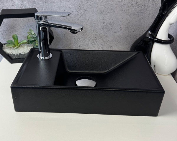 Умивальник «Естель» L  Чорна шагрень