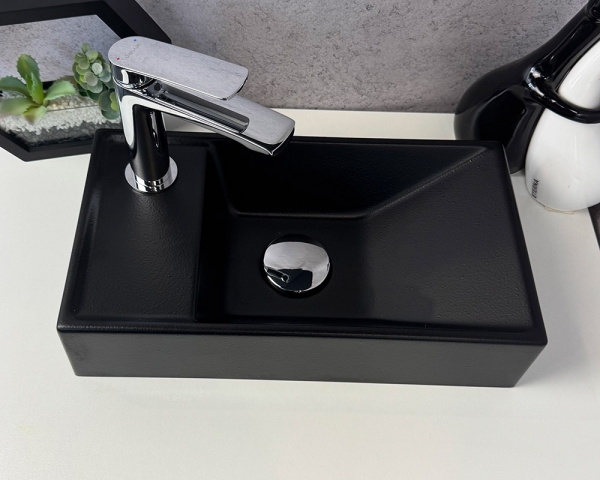 Умивальник «Естель» L  Чорна шагрень