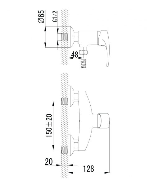 Змішувач для душа JESENIK