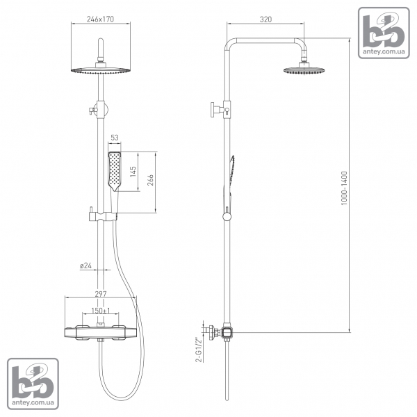 Душова система ''SISTEMA P''
