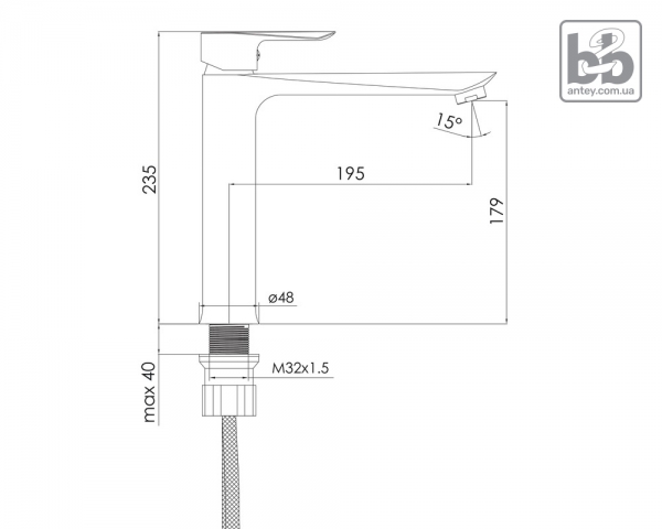 Смеситель для умывальника ''VACLAV''