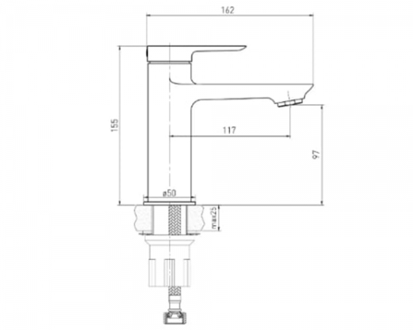 Смеситель для умывальника ''Volle LIBRA''