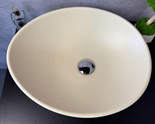 Умивальник «Лотос» Слонова кістка/Арктик шагрень всередині