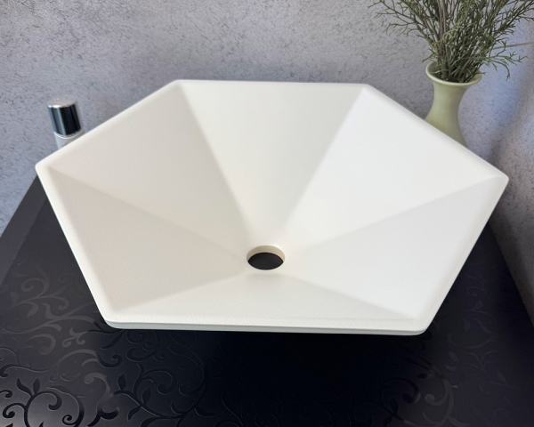 Умивальник «Астерія» Біла шагрень