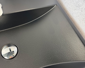 Умивальник «Гранд» чорний шагрень