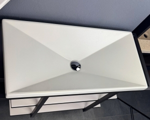 Умивальник «Вега» Білий шагрень