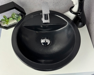 Умивальник «Терра» чорна шагрень