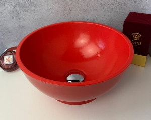 Умивальник «Селена» Червоний з глітером
