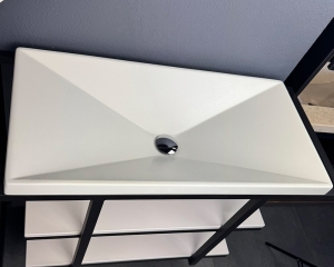 Умивальник «Вега» Білий шагрень