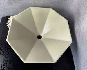 Умивальник «Сиріус» у кольорі слонова кістка шагрень