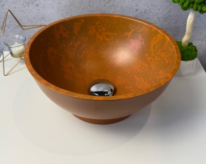 Умивальник «Селена» Теракот шагрень/візерунок