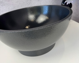 Умивальник «Селена» Меланіт шагрень/Антрацит шагрень всередині