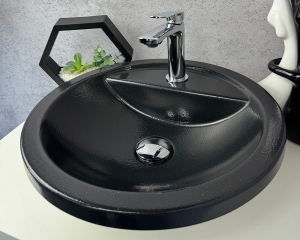 Умивальник «Терра» чорна шагрень