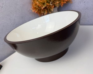 Умивальник ''Селена'' Білий глянець/шоколад шагрень