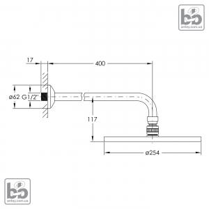 Лійка верхнього душа ''SMART''