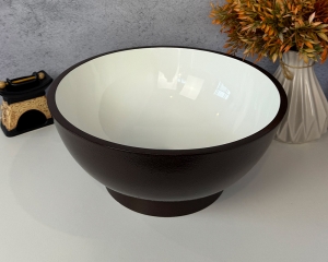 Умивальник ''Селена'' Білий глянець/шоколад шагрень