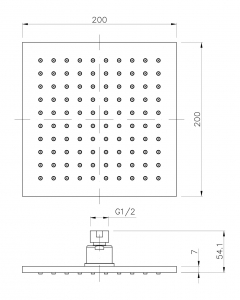 Лійка верхнього душа<br />«SQ200B»